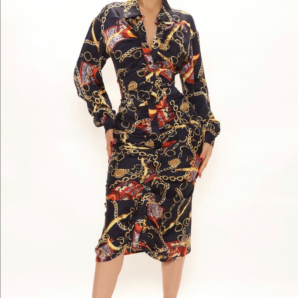 Satin dress size large